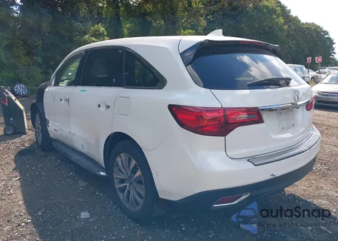 2014 Acura Mdx Technology Package z USA, uszkodzony, nr VIN 5FRYD4H48EB025984